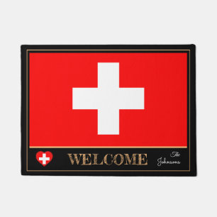 Schweiz & Schweiz Flag Haus Matten/Sport Willkomme Fußmatte