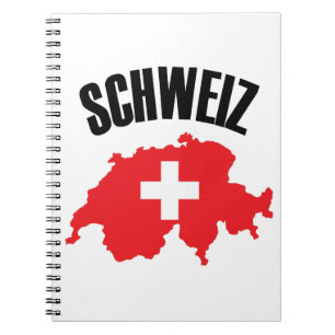 Schweiz Schweiz Karte Flag Notizblock
