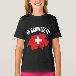 Schweiz Schweiz Map Soccer T-Shirt