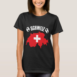 Schweiz Schweiz Map Soccer T-Shirt