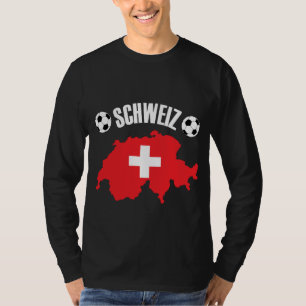 Schweiz Schweiz Map Soccer T-Shirt