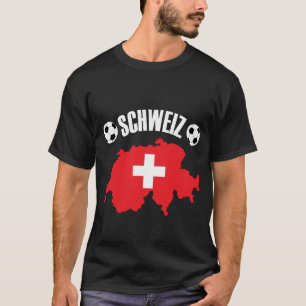 Schweiz Schweiz Map Soccer T-Shirt