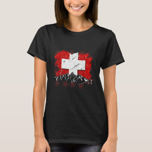 Schweiz Schweiz Schweiz Schweizer Flagge für Fraue T-Shirt