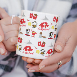 Schweiz - Schweiz Souvenir Icons Tasse