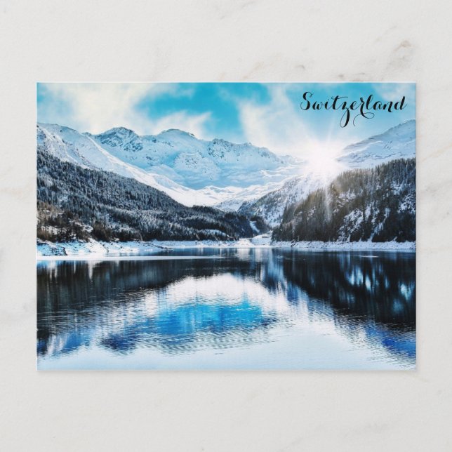 Schweiz Schweizer Alpen Foto für Ausflüge Postkarte (Vorderseite)