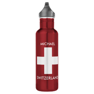 Schweiz Schweizer Flagge - Reisen Trinkflasche