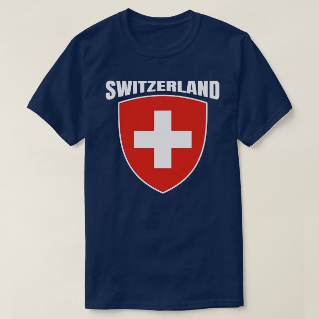 Schweiz Schweizer Fußballflagge Fußball Jersey T-Shirt (Design vorne)