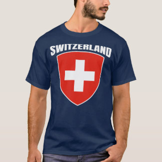 Schweiz Schweizer Fußballflagge Fußball Jersey T-Shirt