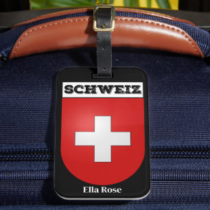 Schweiz   Schweizer Wappen Gepäckanhänger
