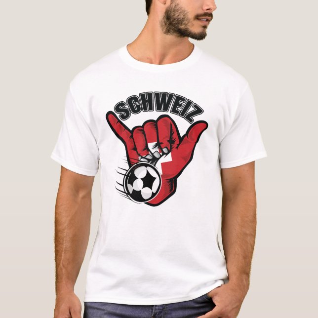 Schweiz Soccer T-Shirt (Vorderseite)