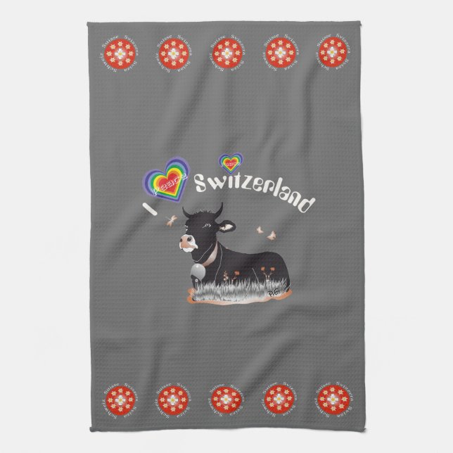 Schweiz - Suisse - Svizzera Geschirrtücher (Vertikal)