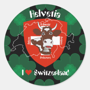 Schweiz Suisse Svizzera Svizra Aufkleber