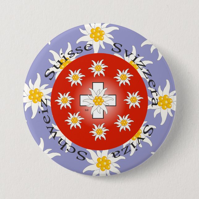 Schweiz Suisse Svizzera Svizra Schweiz Button (Vorderseite)