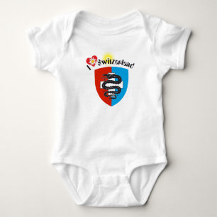 Schweiz Suisse Svizzera Svizra Switzerland T-Shirt Baby Strampler