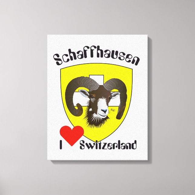 Schweiz  Suisse  Switzerland Schaffhausen Leinwanddruck (Vorderseite)