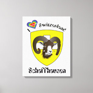 Schweiz  Suisse  Switzerland Schaffhausen Leinwanddruck