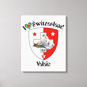 Schweiz  Suisse  Switzerland Wallis Leinwanddruck