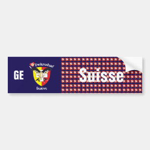 Schweiz Svizzera Suisse Genf Autoaufkleber