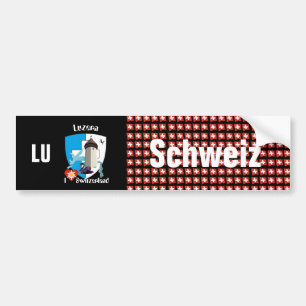 Schweiz Svizzera Suisse Luzern Autoaufkleber