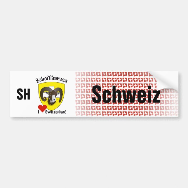 Schweiz Svizzera Suisse Schaffhausen Autoaufkleber (Vorne)
