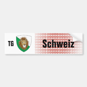 Schweiz Svizzera Suisse Thurgau Autoaufkleber
