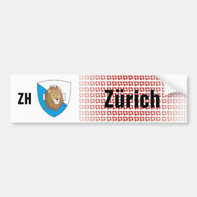 Schweiz Svizzera Suisse Zürich Autoaufkleber (Vorne)