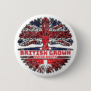 Schweiz Swiss UK Vereinigtes Königreich British Tr Button