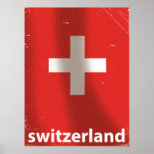 Schweiz Vintage-Reiseposter Poster