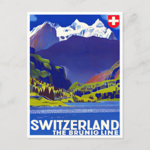 Schweiz Vintage-Reisepostkarte Postkarte