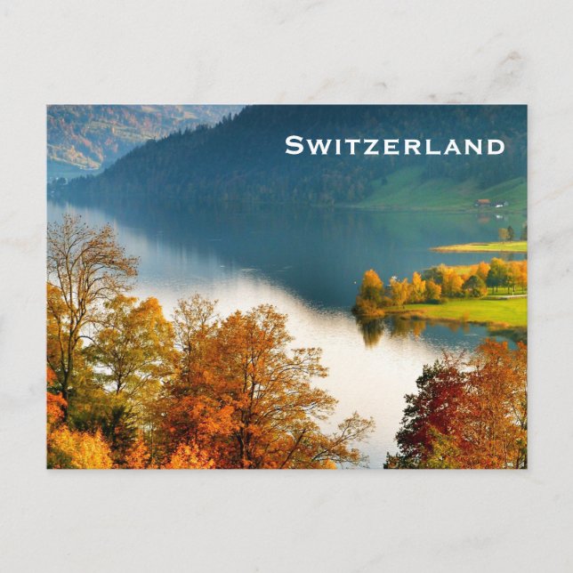 Schweiz Vintage Tourismus Hinzufügen Postkarte (Vorderseite)