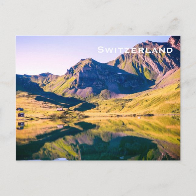 Schweiz Vintage Tourismus Hinzufügen Postkarte (Vorderseite)