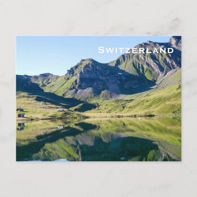 Schweiz Vintage Tourismus Hinzufügen Postkarte (Vorderseite)