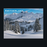 Schweiz Vintage Tourismus Postkarte<br><div class="desc">Es ist eine schöne künstlerische Sicht auf die Schweiz. Es ist die beste Werbung für Reisen in die Schweiz.</div>