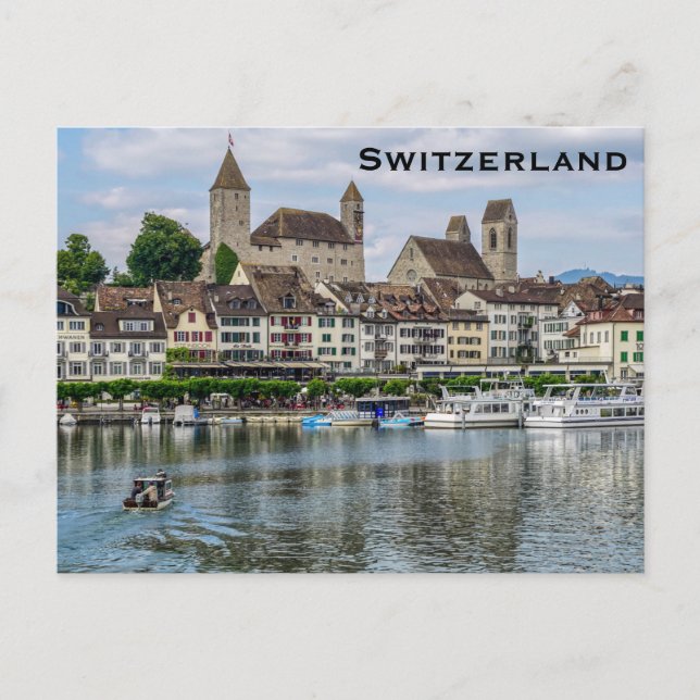 Schweiz Vintage Tourismus Postkarte (Vorderseite)