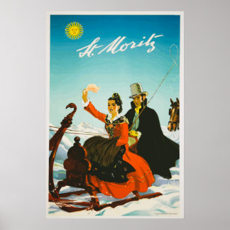 Schweiz Vintage Travel Poster