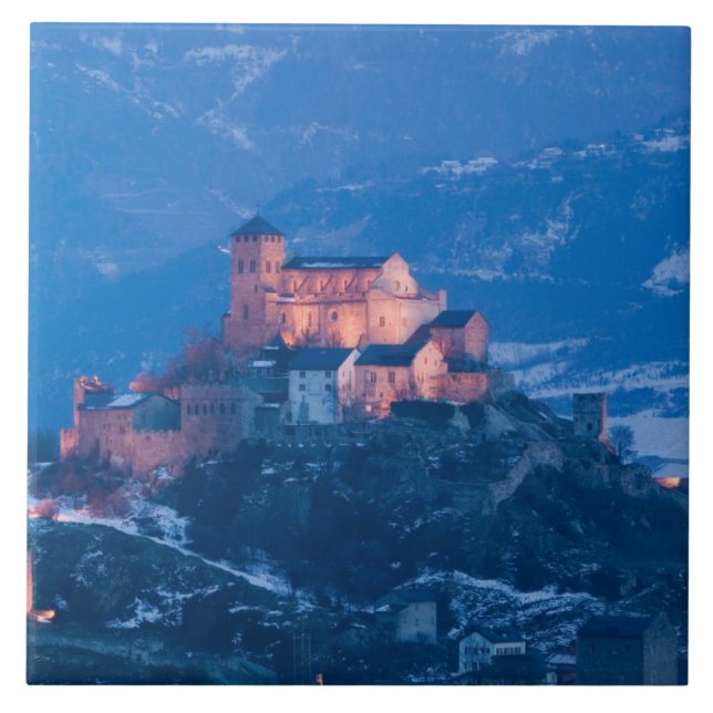 SCHWEIZ, Wallis/Wallis, SION: Basilique Fliese (Vorderseite)