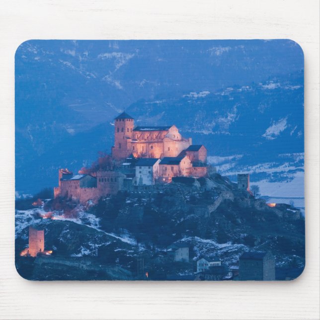SCHWEIZ, Wallis/Wallis, SION: Basilique Mousepad (Vorne)