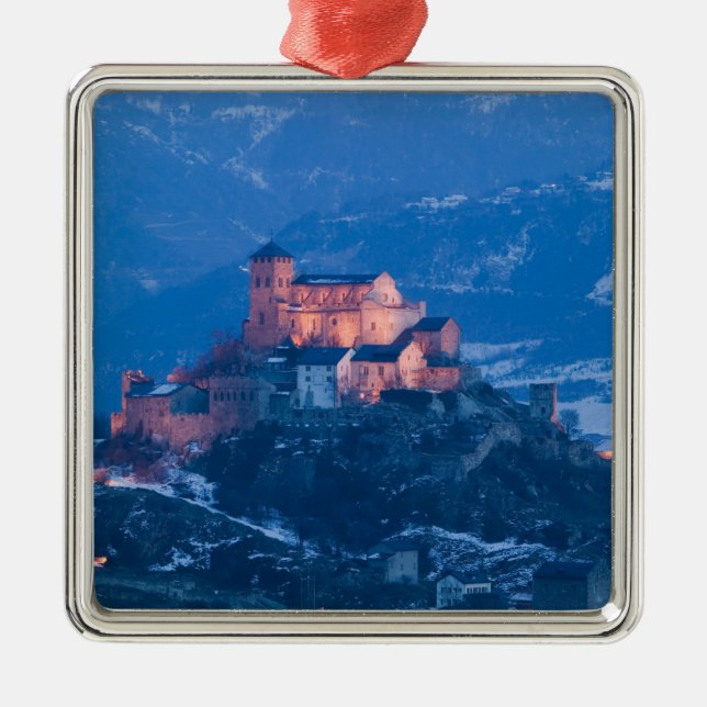 SCHWEIZ, Wallis/Wallis, SION: Basilique Silbernes Ornament (Vorne)