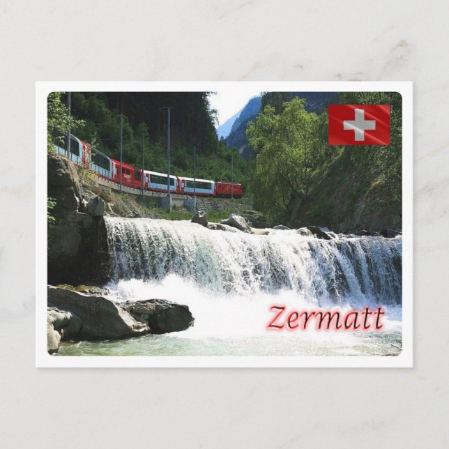 Schweiz - Zermatt Postkarte (Vorderseite)