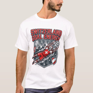 Schweiz Ziel Energie Skelett Stürmer Nationen B T-Shirt