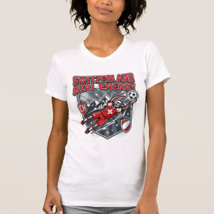 Schweiz Ziel Energie Skelett Stürmer Nationen B T-Shirt