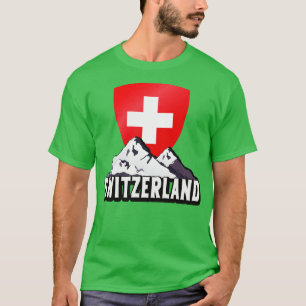 Schweiz Zuhause bis Helvetia Berge Schweiz T-Shirt