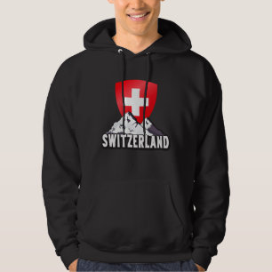 Schweiz Zuhause zu Helvetia Bergen Schweiz Hoodie
