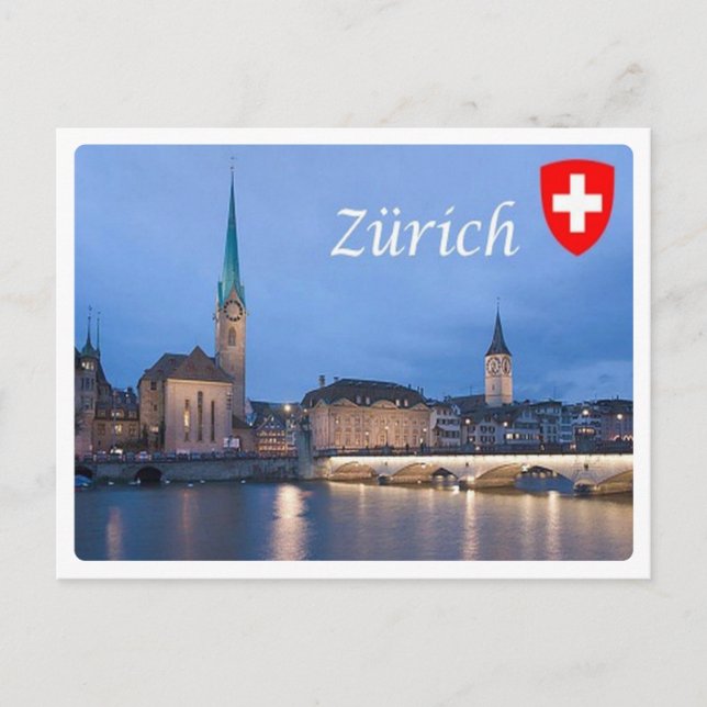 Schweiz - Zürich - Postkarte (Vorderseite)