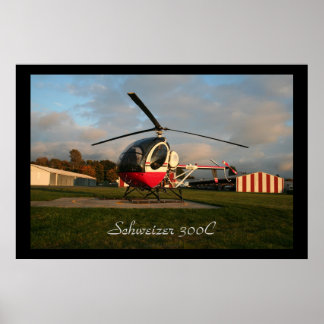 Schweizer 300C Früher Abend Poster
