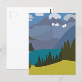 Schweizer Alpen Bergsee Postkarte