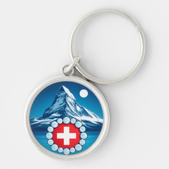 Schweizer Alpen - Matterhorn Schlüsselanhänger (Vorne)
