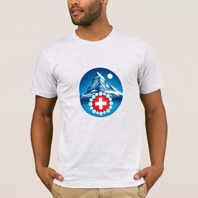 Schweizer Alpen - Matterhorn  T-Shirt (Vorderseite)