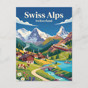 Schweizer Alpen Schweiz Postkarte
