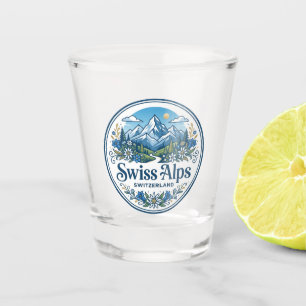 Schweizer Alpen Schweiz Schnapsglas